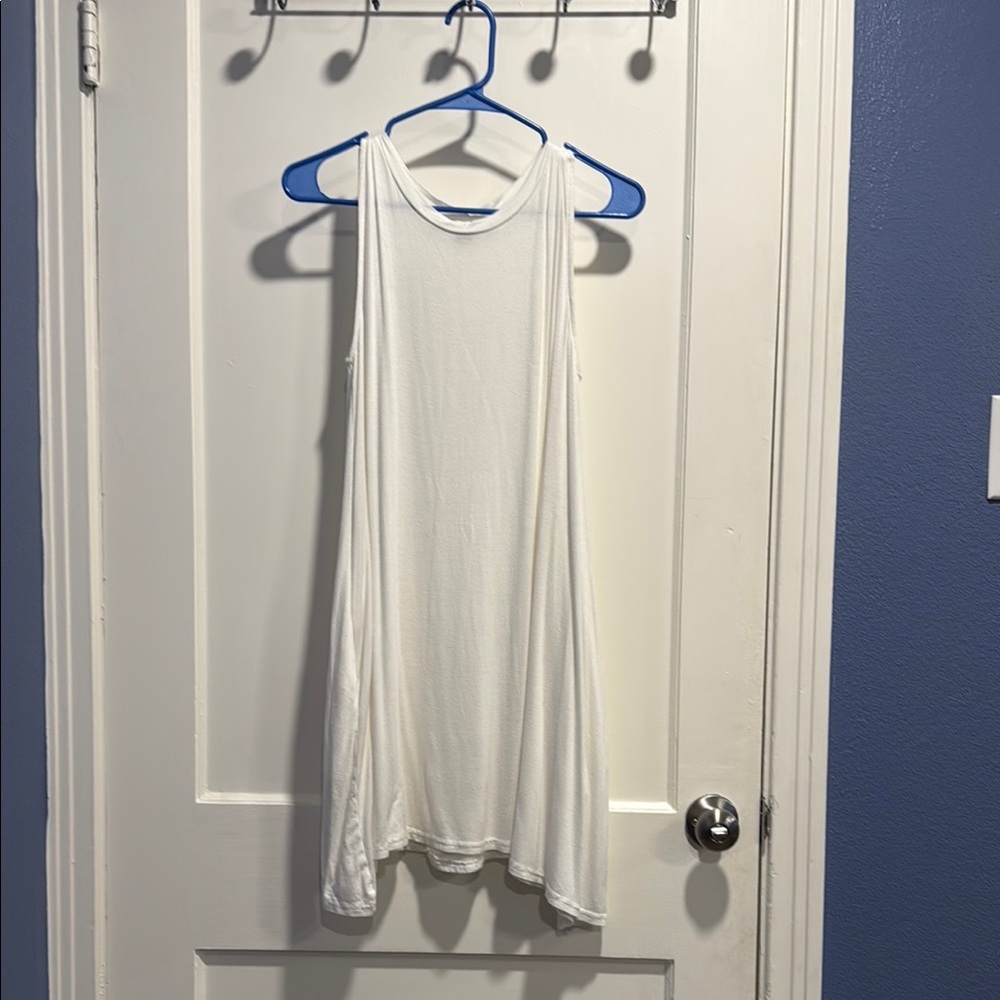 White Sleeveless summer dress